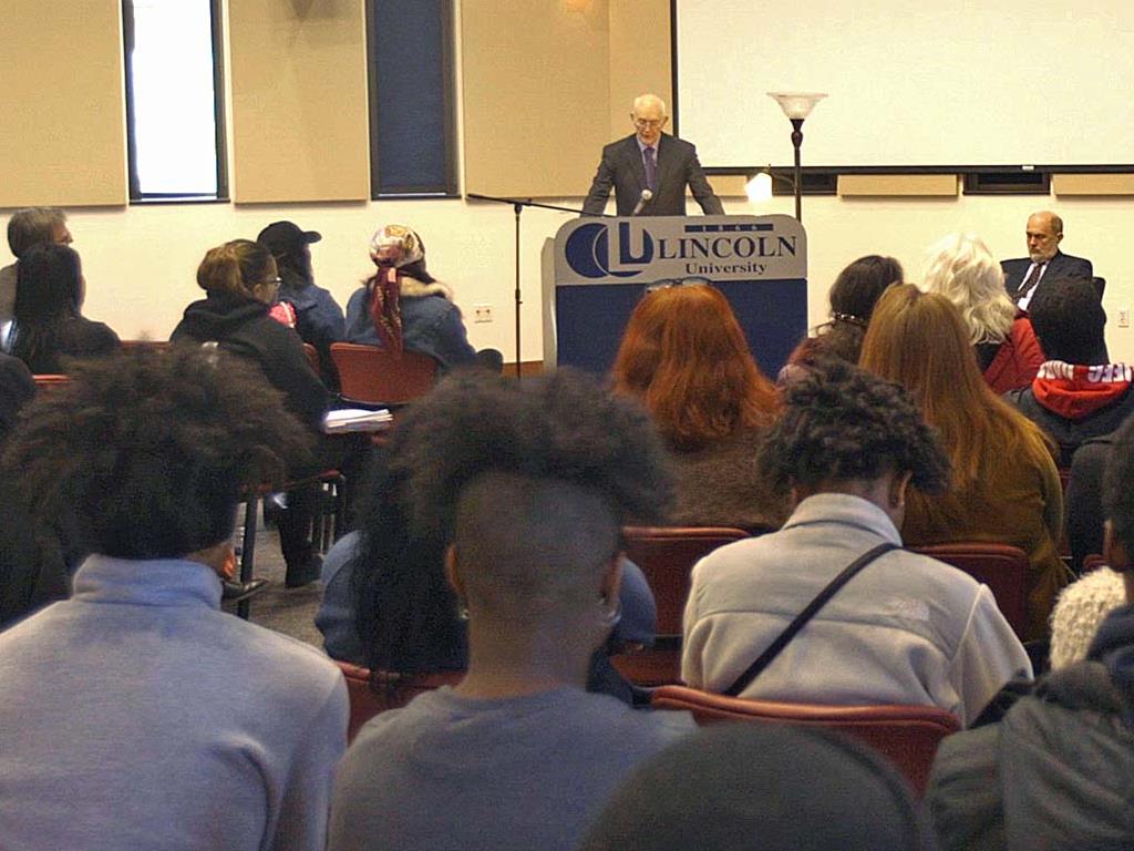 JPT speaking at Lincoln University, Jefferson City, Missouri 03/07/18