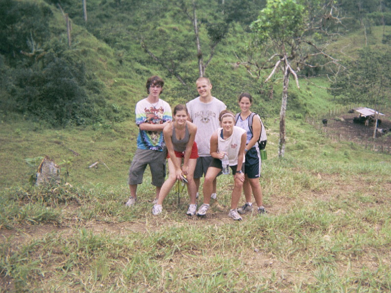 Posing at the top of the mountain