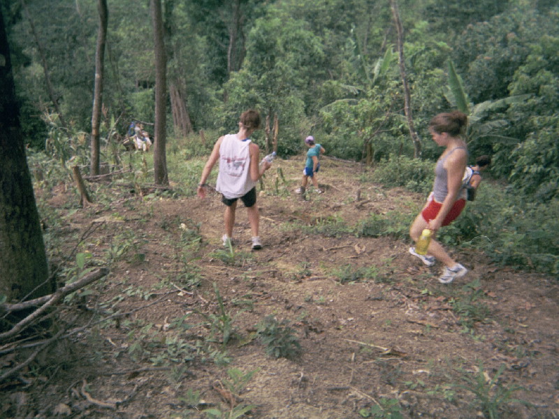 Climbing down the mountain