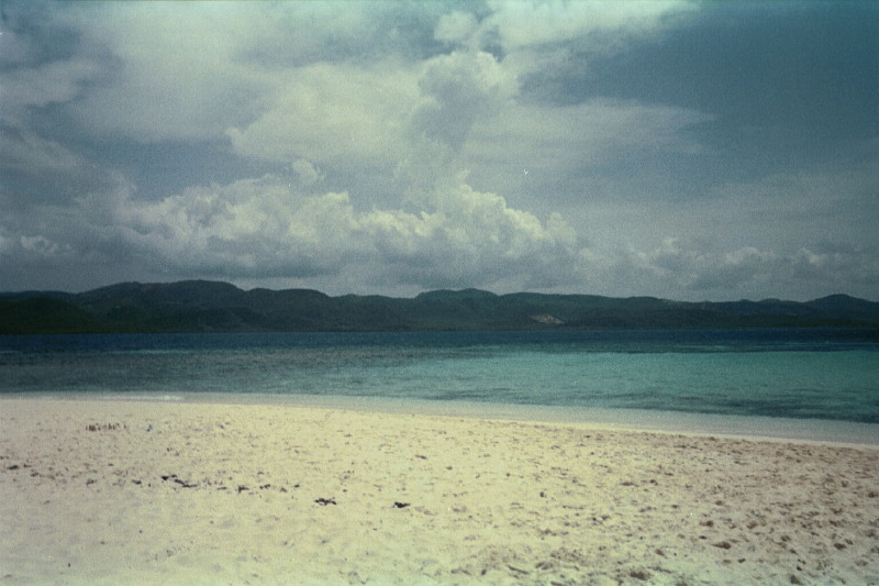 A view of Haitian mountains from the beach in Monti Cristi