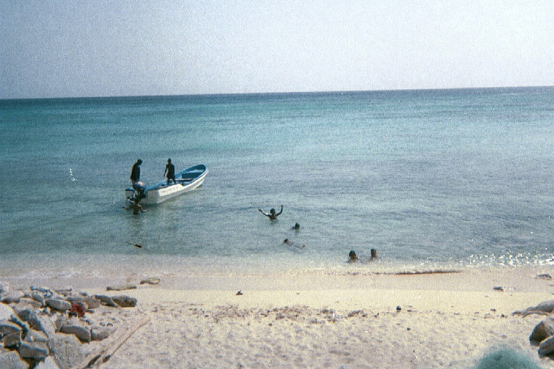 Kids playing out with the boats