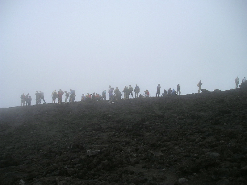 Peering into the crater