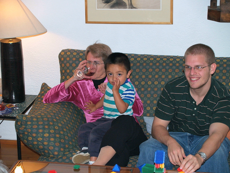 Marge, Nico & Ben, December 31, 2005