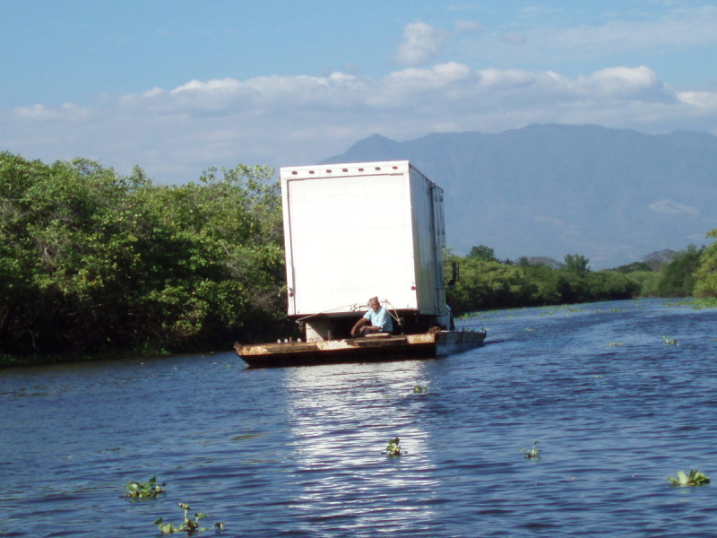 Ferry from Monterrico, Guatemala, January 8, 2006