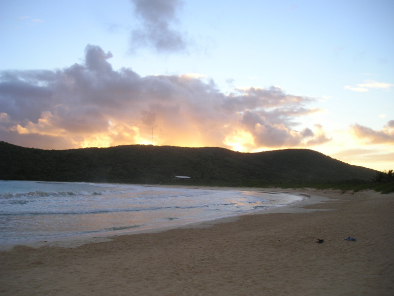 Sunrise at Flamenco Beach