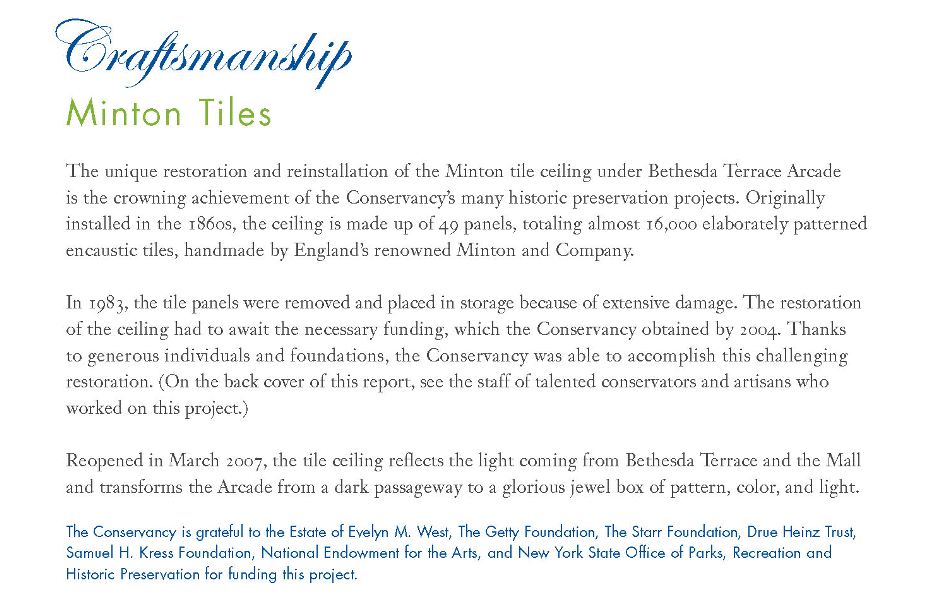 Bethesda Arcade Conservancy Blurb