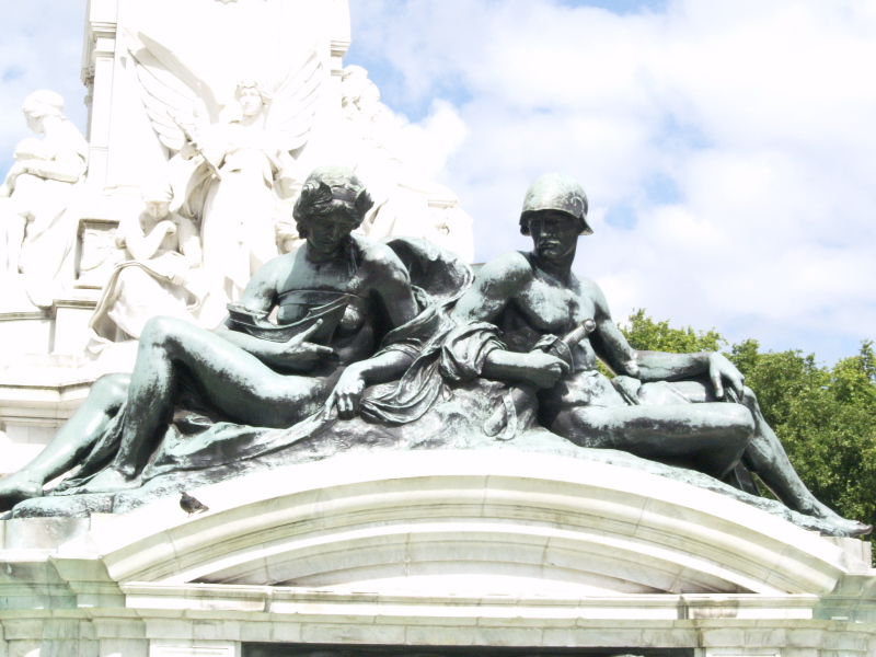 Detail, Victoria Monument, Buckingham Palace, July 27, 2007