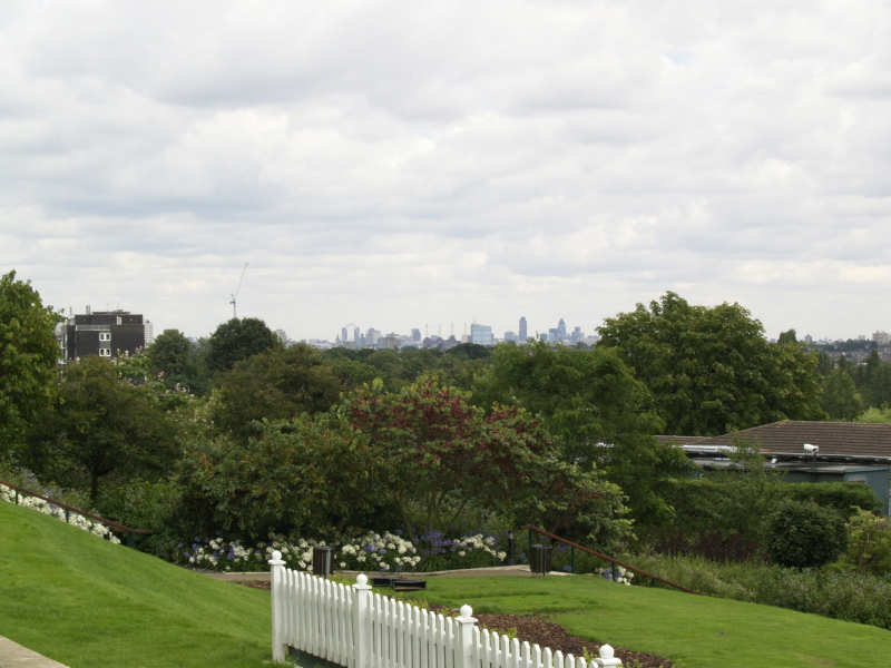 London from Wimbledon, July 29, 2007