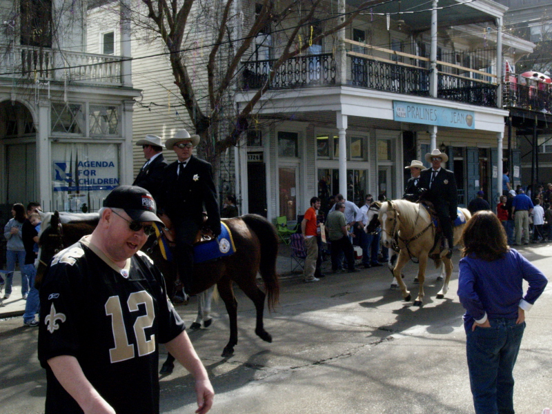 Mardi Gras, New Orleans, February 2, 2008 -- St. Charles Ave