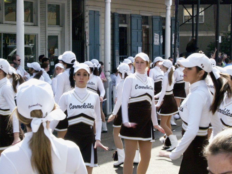 Mardi Gras, New Orleans, February 2, 2008 -- St. Charles Ave Carmelettes