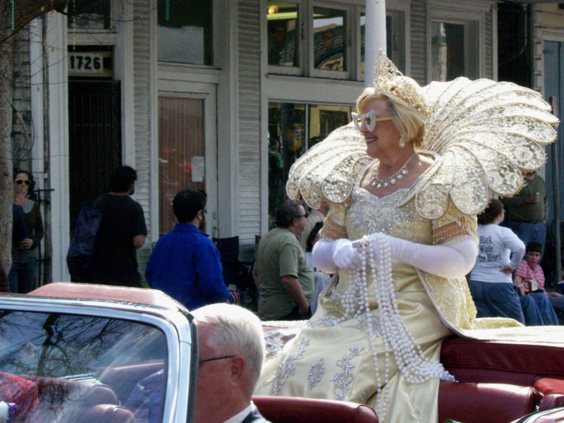 Mardi Gras, New Orleans, February 2, 2008 -- Krewe of Iris Queen