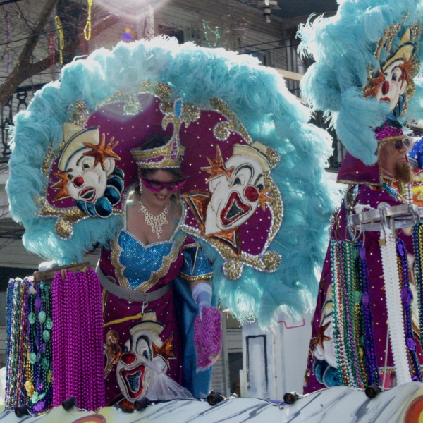 Mardi Gras, New Orleans, February 2, 2008 -- Krewe of Iris Rider