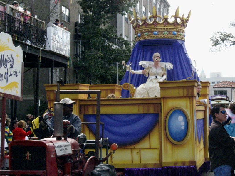 Mardi Gras, New Orleans, February 2, 2008 -- Krewe of Iris Queen