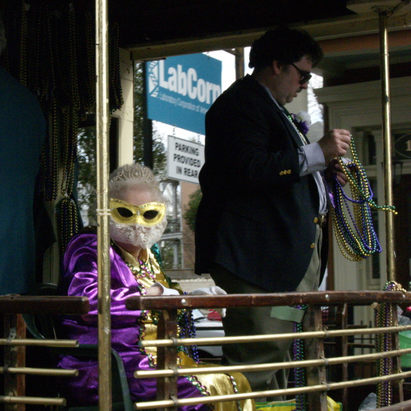 Mardi Gras, New Orleans, February 2, 2008 -- Krewe of Iris Riders
