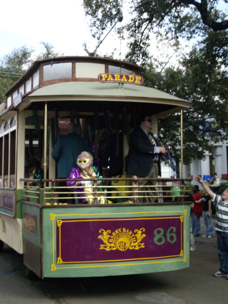 Mardi Gras, New Orleans, February 2, 2008 -- Krewe of Iris Riders
