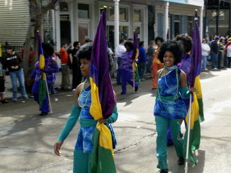 Mardi Gras, New Orleans, February 2, 2008 -- St Charles Ave