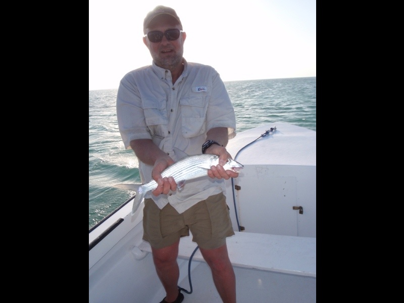 Bonefish on the flats, Caye Caulker, February 24, 2011