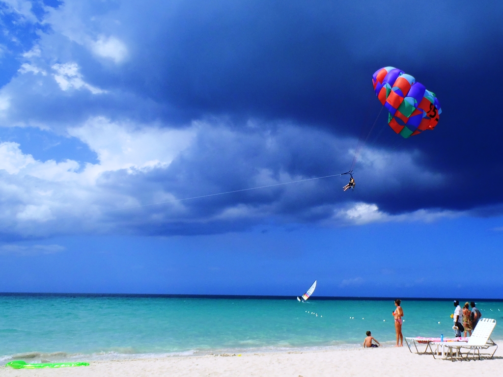 Parasailing Nirvana Beach Negril February 11, 2013