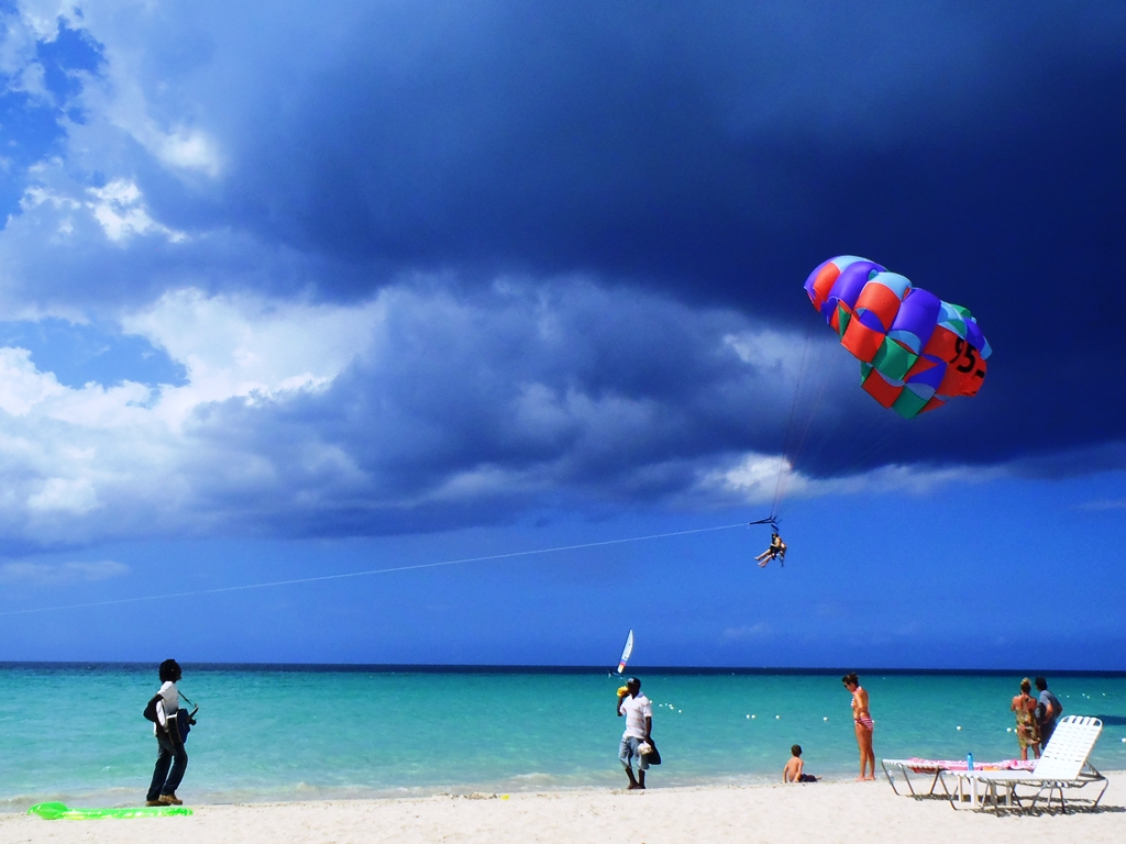 Parasailing Nirvana Beach Negril February 11, 2013