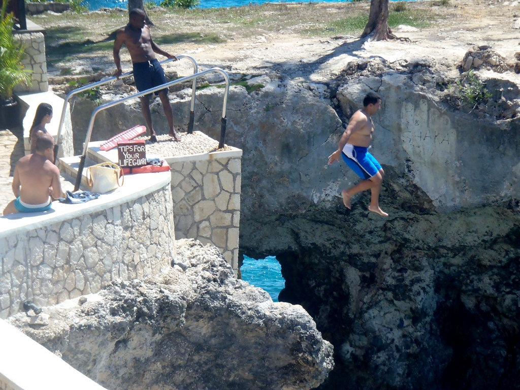 Cliff Jumper Rick's Cafe Negril Frebruary 13, 2013