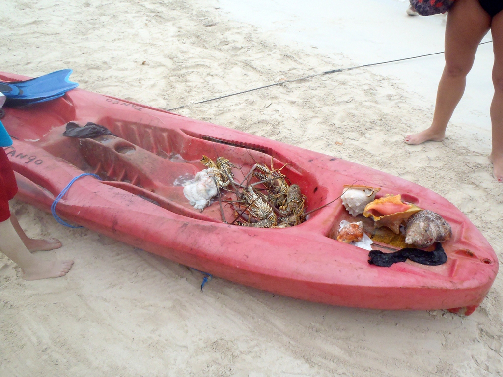 Kayak Fisherman Nirvana Beach Negril Frebruary 14, 2013