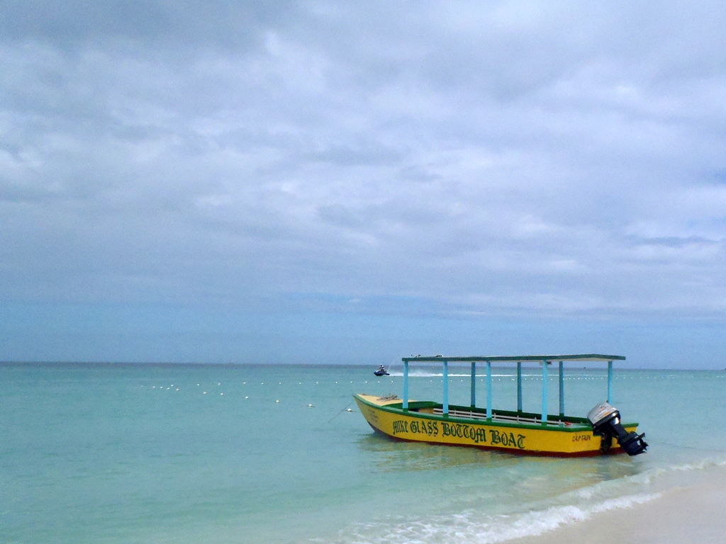 Mike's Green Bottom Glass Boat Nirvana Beach Negril February 14, 2013