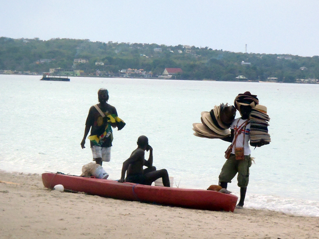 Hatman & Kayak Fisherman Nirvana Beach Negril February 14, 2013