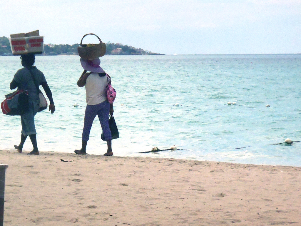 Breadman & Fruit Lady Nirvana Beach Negril February 14, 2013