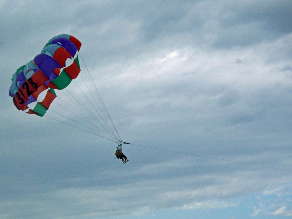 Parasailing Nirvana Beach Negril February 14, 2013