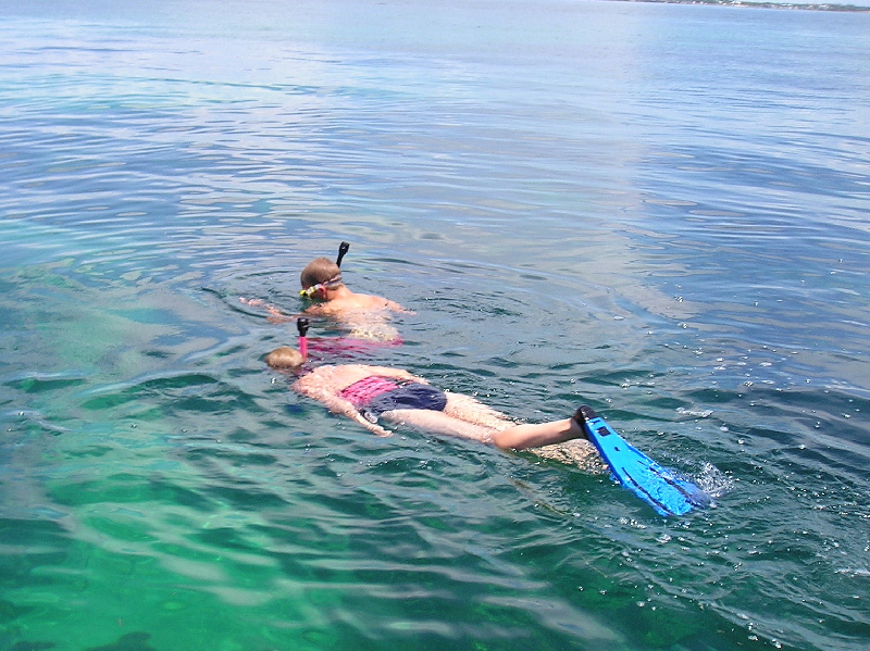 Marge & Ben on Hen and Chickens Reef 07/15/04