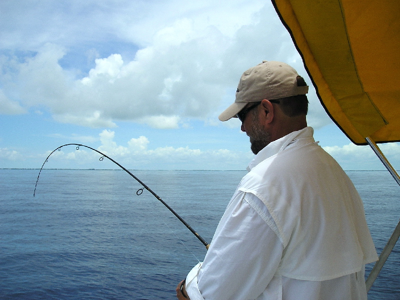 Fish on, Eagle Wreck, 07/21/04